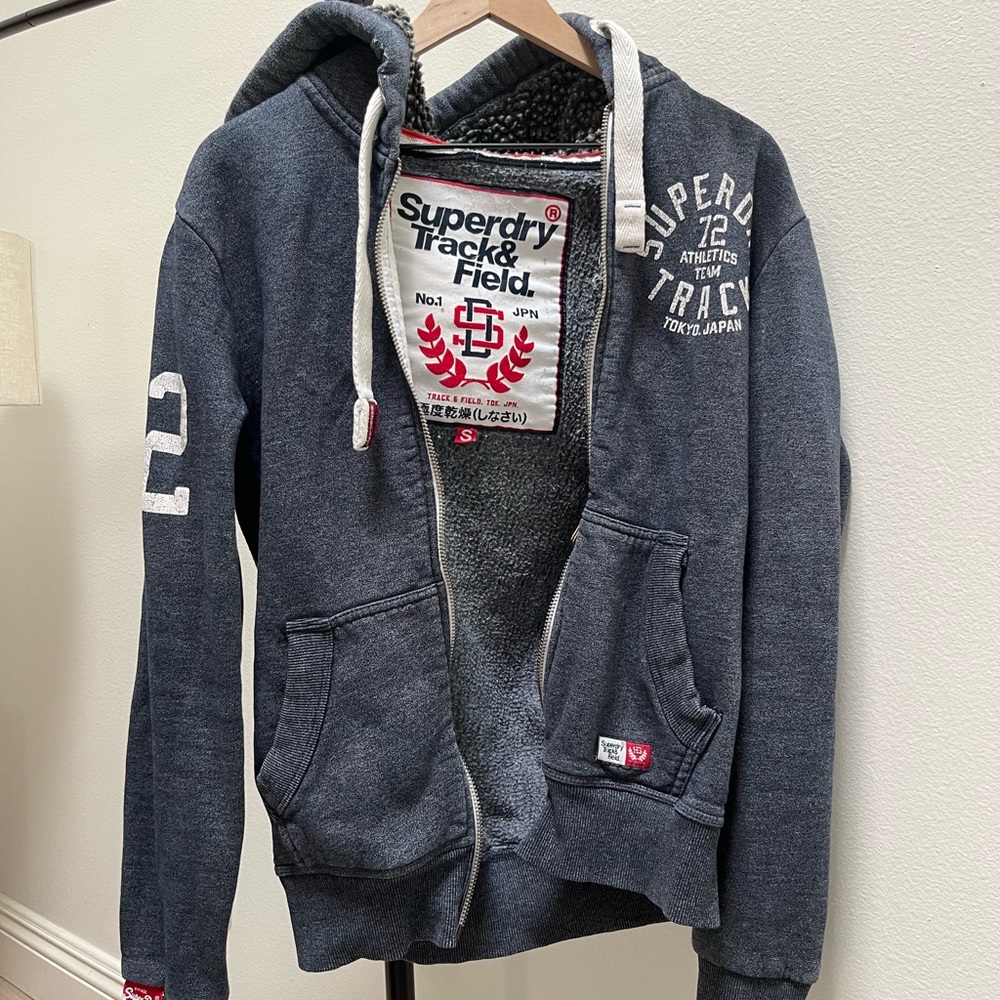 Superdry Blue Zip Hoodie